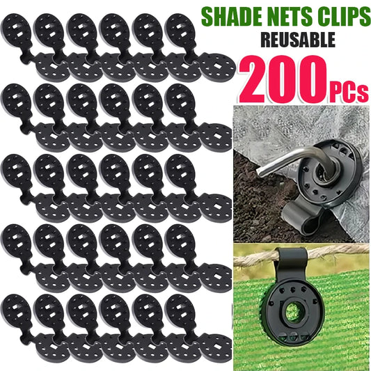 30-200PCs Plastic Shadow Mesh Clips Garden Buildings Clips for Outdoor Shadow Awning Greenhouse Fabric Fixing Clamps