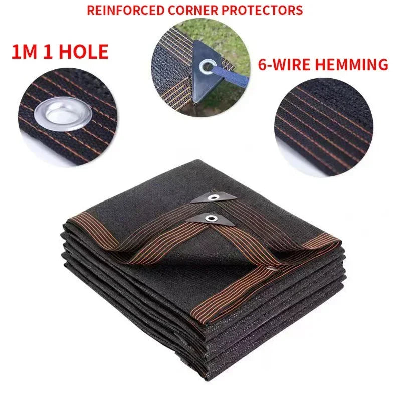 90% Shading HDPE Beige Sunshade Net Garden Plant Shed Shading Sail UV Protection Outdoor Pergola Sun Cover Swimming Pool Awning