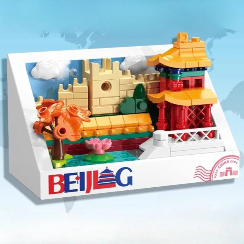 New York Magnetic Refrigerator Magnet Building Blocks Accessories London Landmark Building Paris Small Particle Model Toy Gift