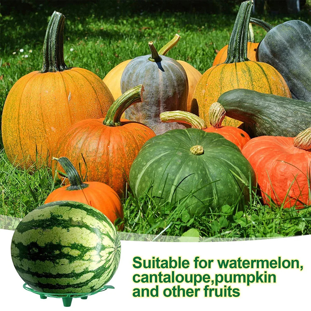 5/6/10Pcs Melon Supports with Watermelon Net Melon Hammocks Cradles with Zip Ties Plant Pumpkins Holder Vegetable Cradles Fruit