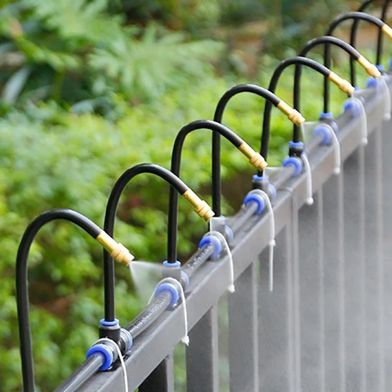 DIY 5-30M Free Bending Universal Spray Kit for Backyard Cooling Humidification Sprayer Garden Flowers Plant Watering Irrigation