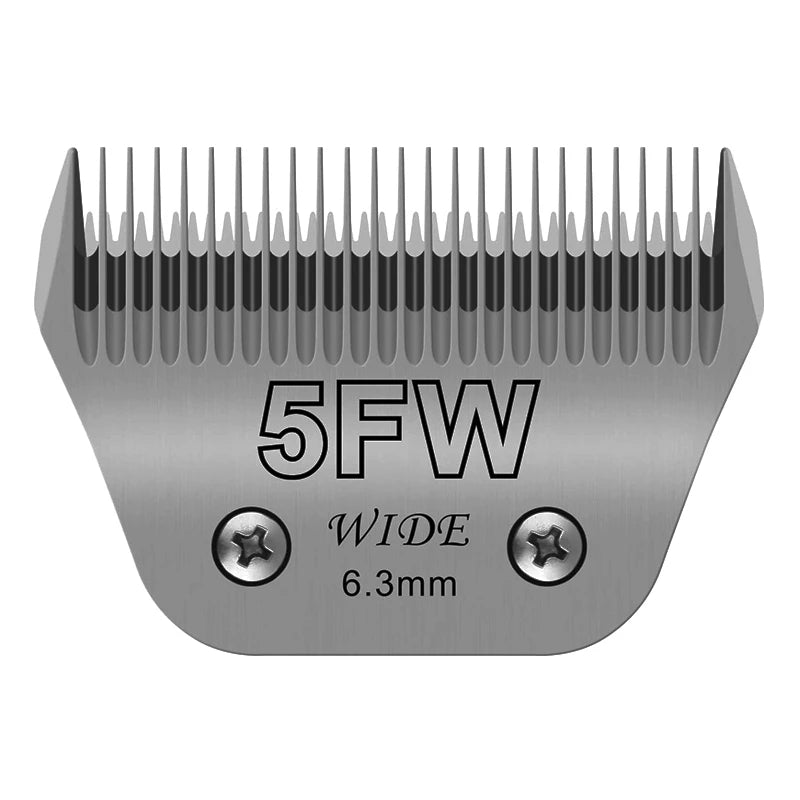 5FW Detachable animal wide Dog pet Horse Replacement blade For most Andis, Oster A5, Wahl km10 clippers