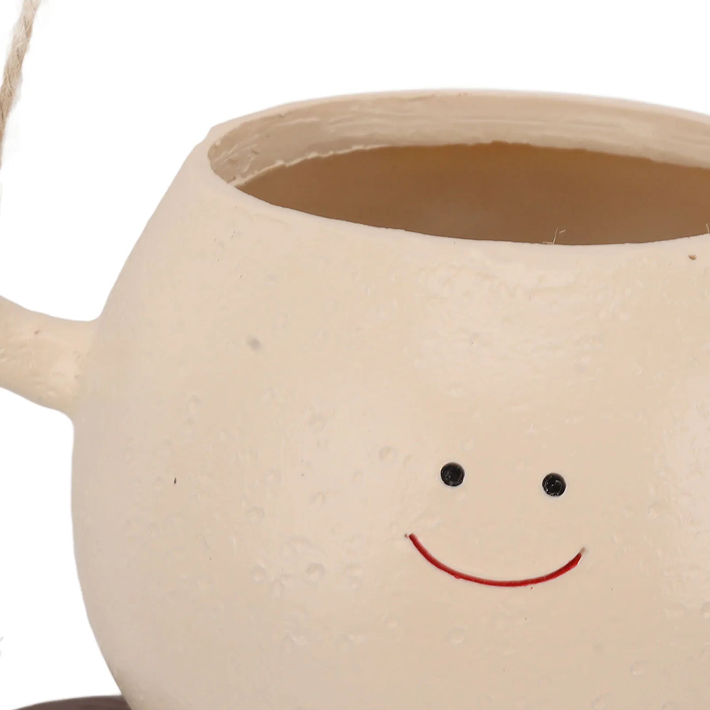 Face Head Succulent Pot, Cute Smile Plant Pot Swing Sitting Hanging Planter for Outdoor Indoor, Succulent Planter