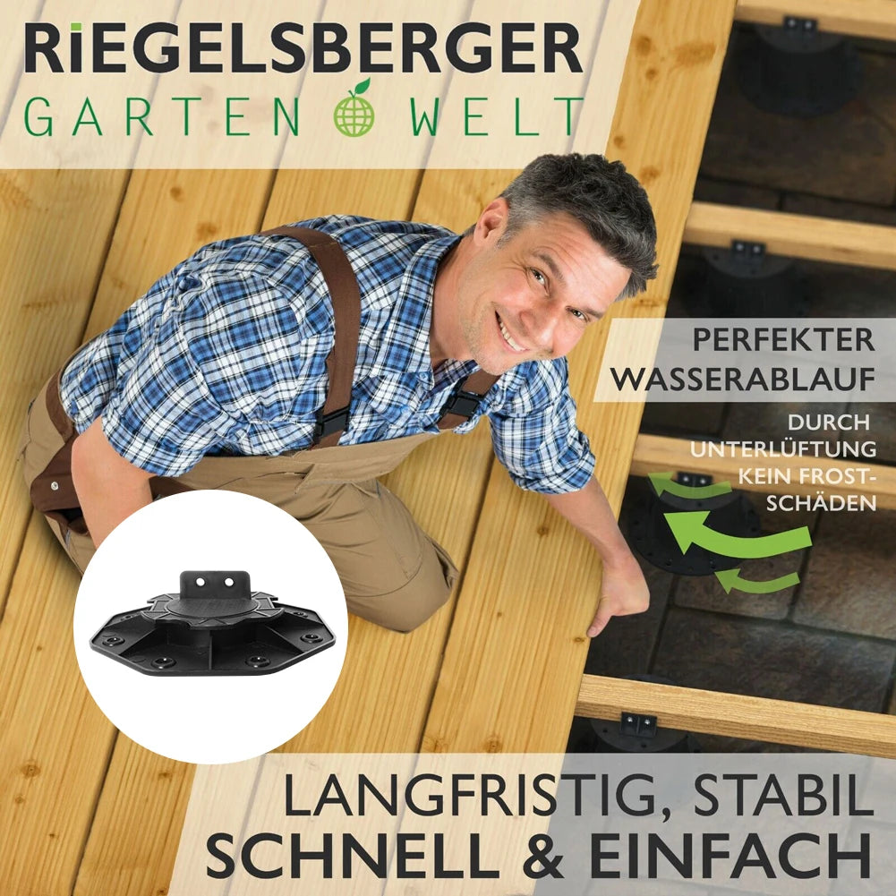 Bearing Decking Board Height Adjustable Adjustable Pedestal Suitable for Aluminium WPC Wood Pedestal Bearing