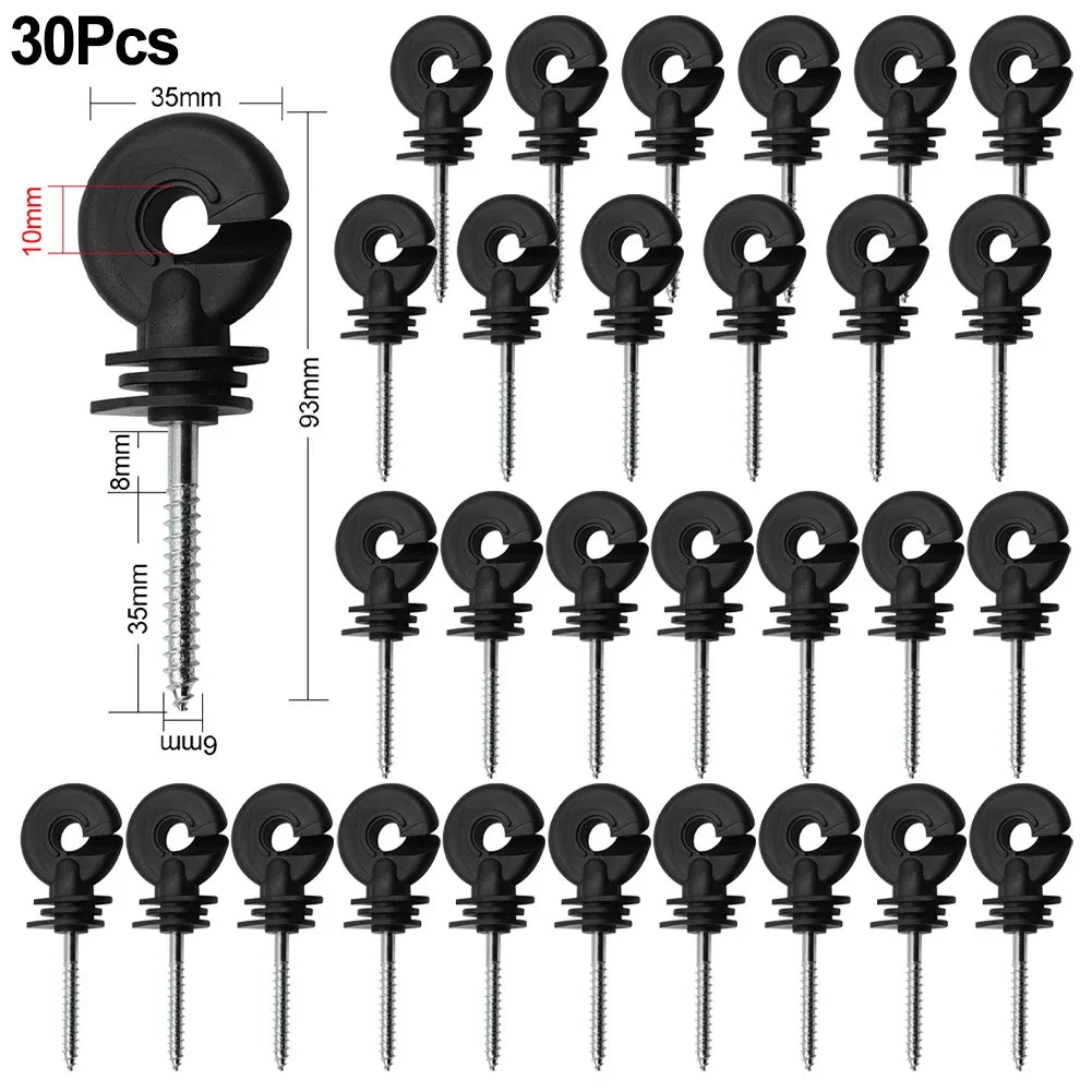 Wire Connection Tool Fence Insulator Animal Fence Electric Fence Multifunctional Screw-In Short Circuit Protection Brand New