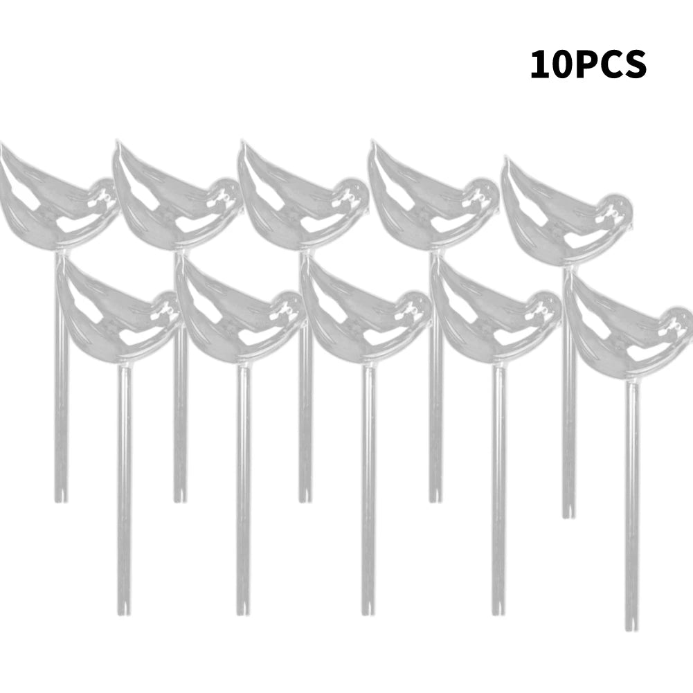1-12PCS Automatic Plant Watering Bulb PVC Bird Shaped Transparent Self Watering Bulbs Home Garden Plant Dropper Drip Irrigation