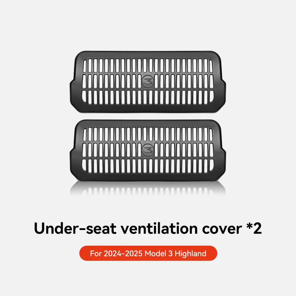 YZ For Tesla Model 3 Y Highland Juniper 2021-2025 Under Seat Air Outlet Cover Air Conditioning Air Outlet Mask Car Accessories