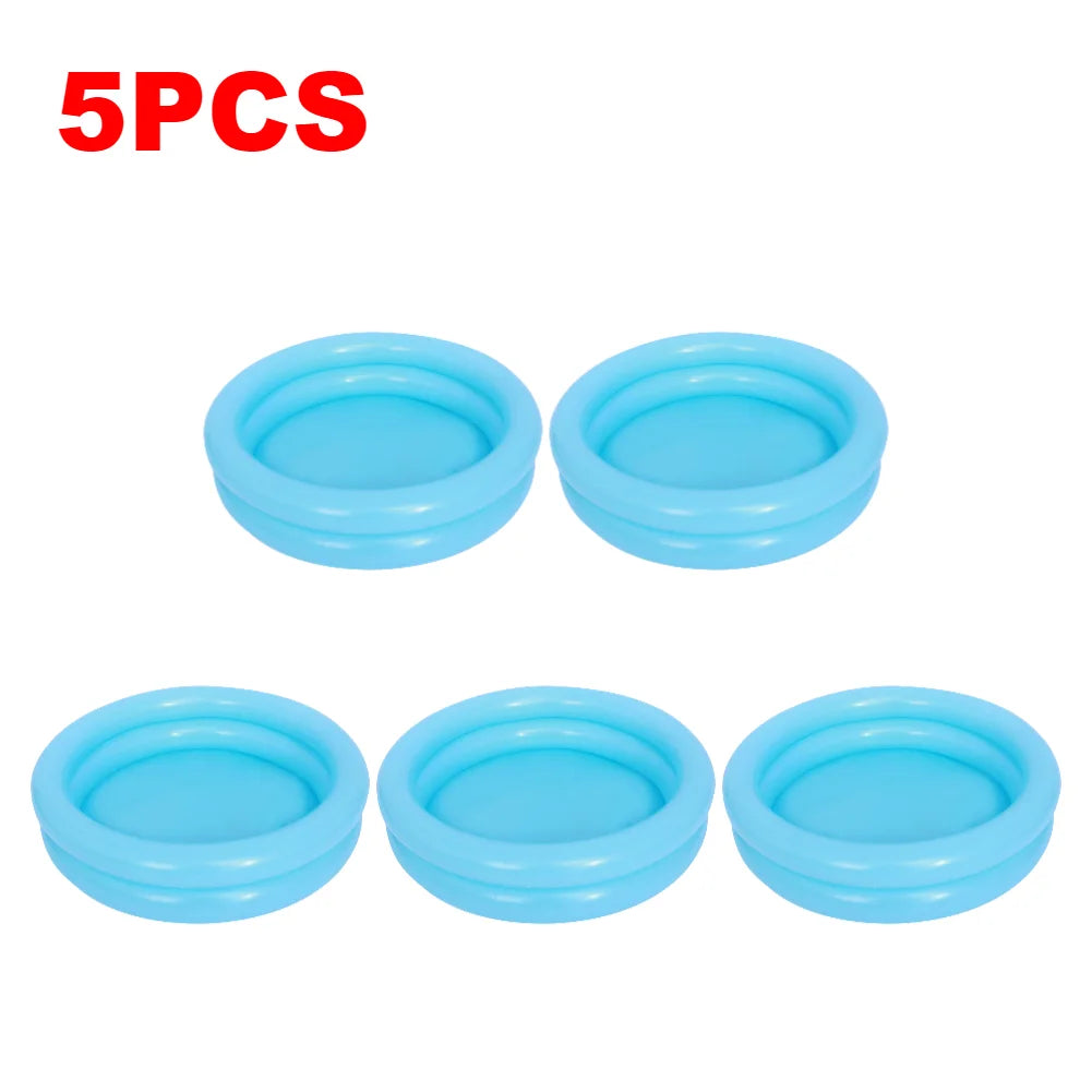1-6PCS Baby Inflatable Swimming Pool Toddlers Round Blow Up Bathtub Children PVC Ball Pool Indoor Outdoor Swimming Accessories
