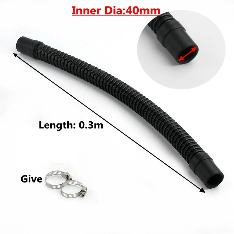 1PC 20/25/32/40/50mm I.D Plastic Aquarium Durable Corrugated Pipe Fish Tank Inlet Outlet Joint Hose Water Pump Supplies Pipe
