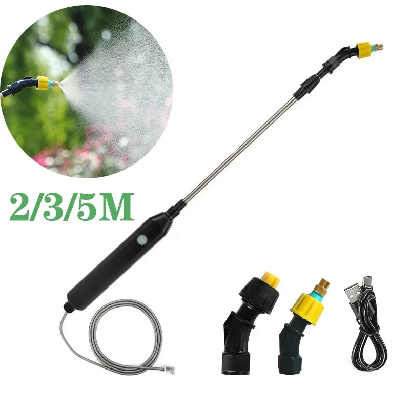 Automatic Garden Watering Spray Gun Electric Sprayer Nozzle Sprinkler Garden Plant Mister Watering Spray Gun Irrigation Tool