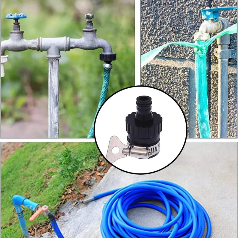 Universal Garden Water Faucet Hose Connector  Quick Connect Lawn Water Tube Washing Machine for Faucet Diameter Below 20mm