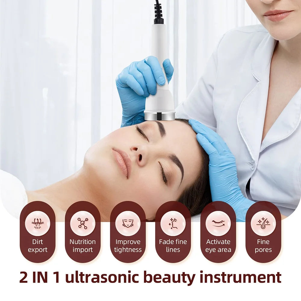 Ultrasound Skin Care Device - High Frequency Face & Eye Massager | AlluCanFind
