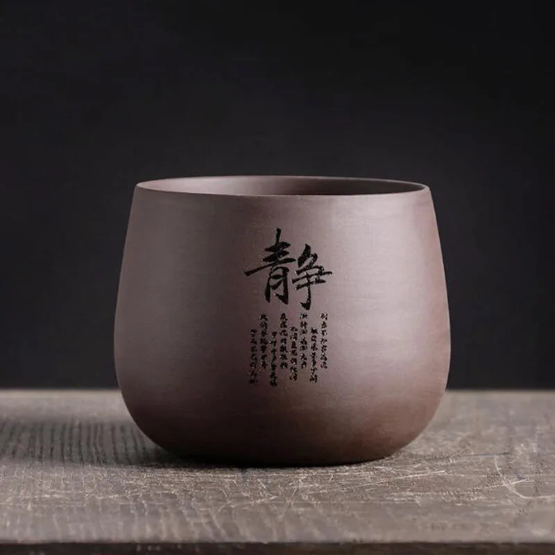 Chinese Style Purple Clay Flower Pot Orchid Plant Container Bonsai Vase Plant Pot with A Hole Home Garden Decor