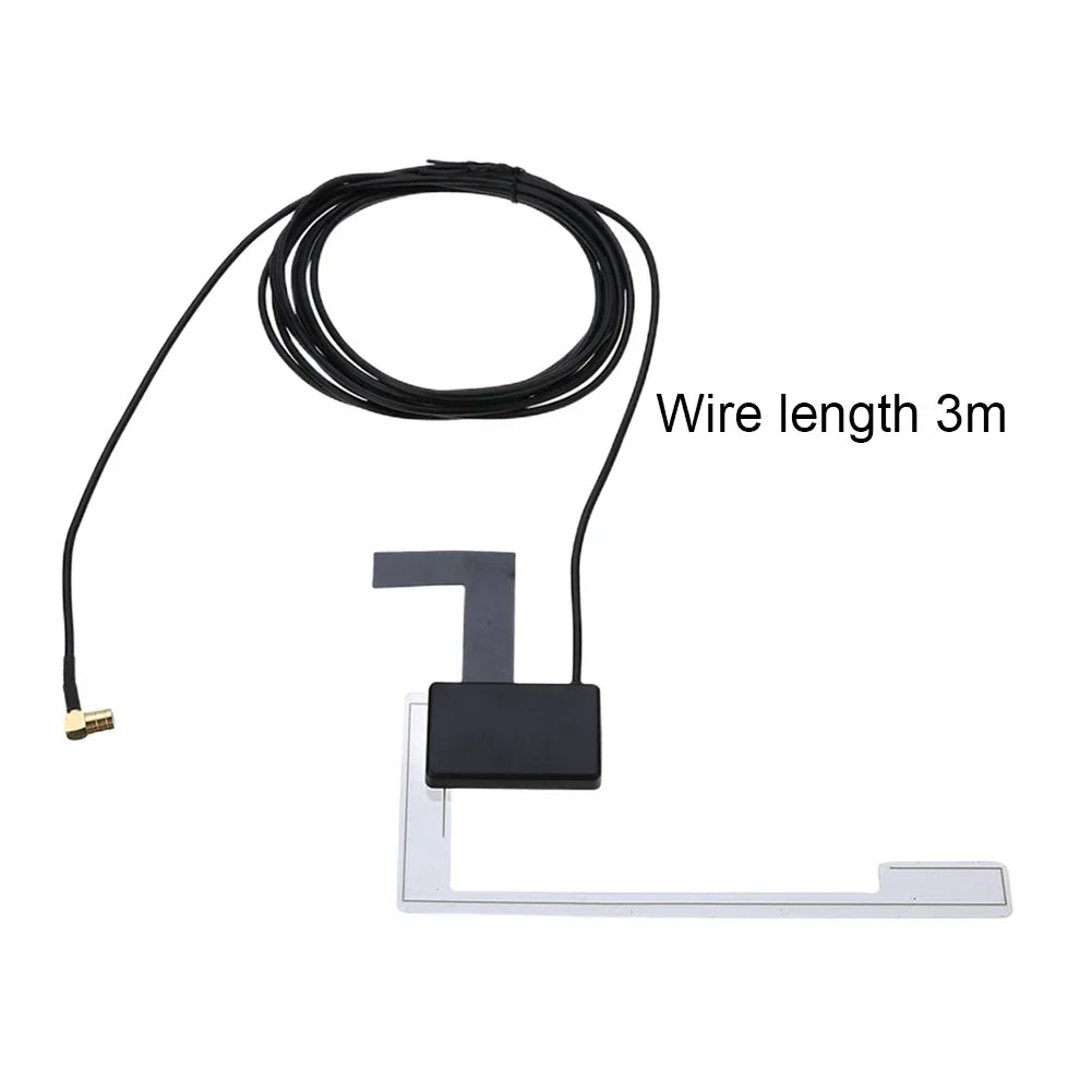 Active DAB Aerial with SMB Adapter Window Roof Windshield Antenna Hidd