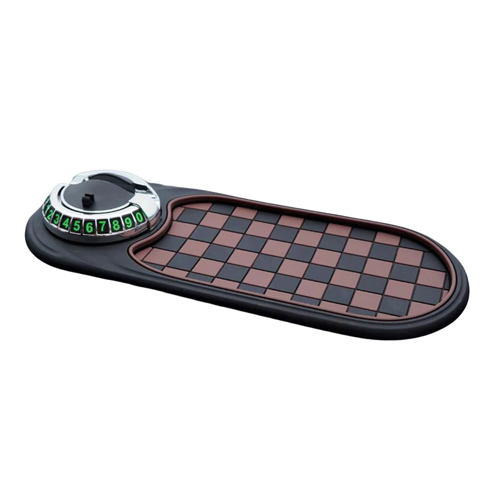 Car Anti-Slip Mat Car Dash Grip Pad with Temporary Parking Numbe 360 D