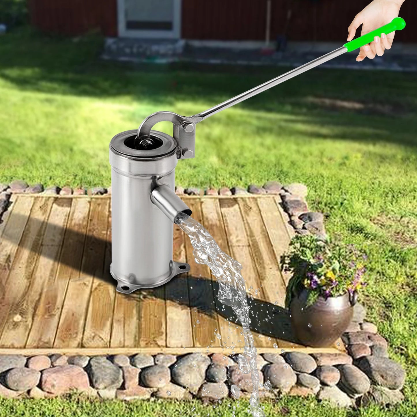 Manual Well Pump Manual Well Water Pump Stainless Steel Hand Well Water Pump Stainless Steel Home Manual Water Jet Pump Outdoors