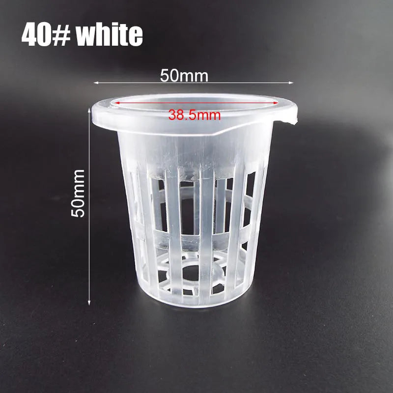 50pcs Hydroponic Soilless Mesh Net basket Plant veg Grow Nursery Cup Pot Sponge tray Aeroponic Veg Planter Clone Colonization q1