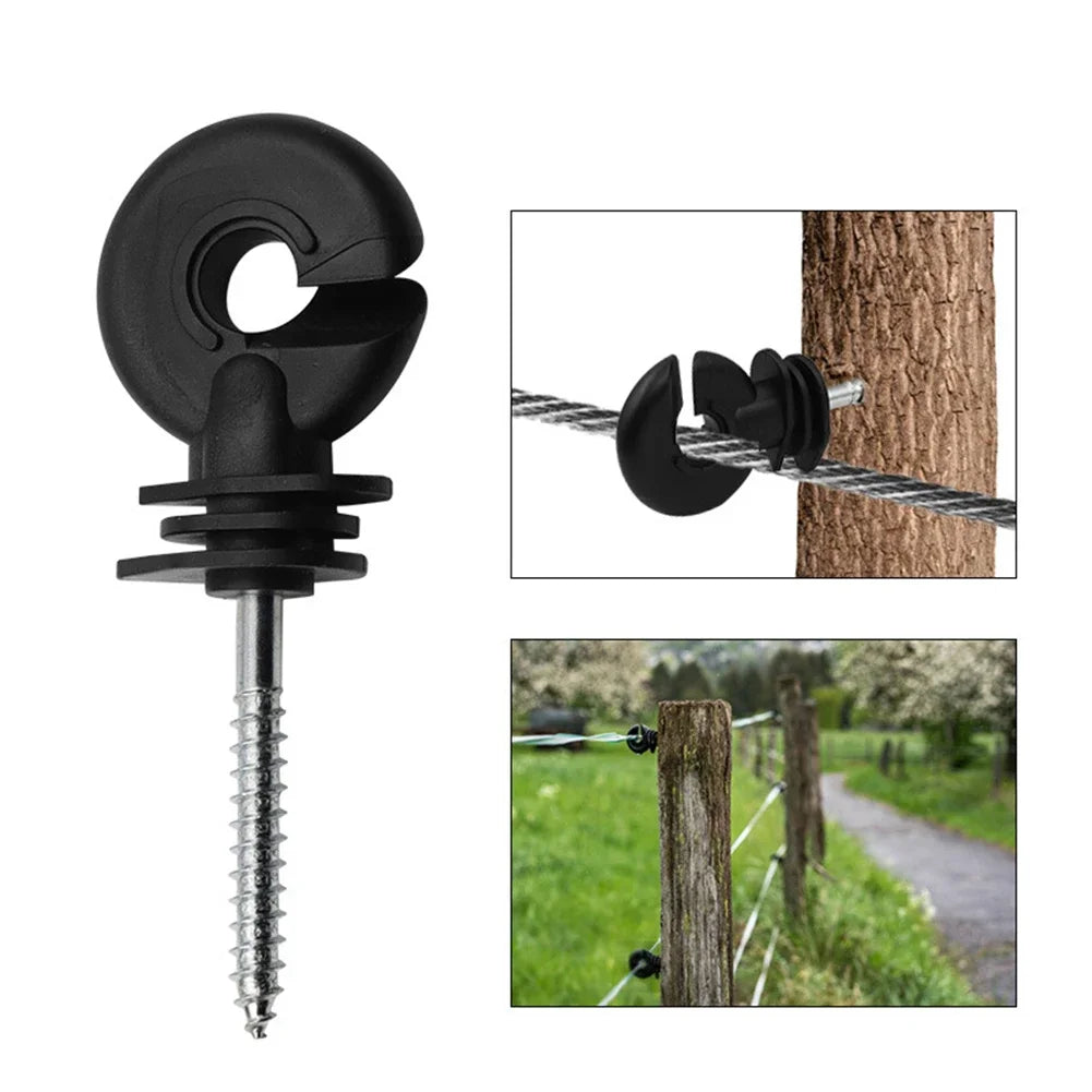 Wire Connection Tool Fence Insulator Animal Fence Electric Fence Multifunctional Screw-In Short Circuit Protection Brand New