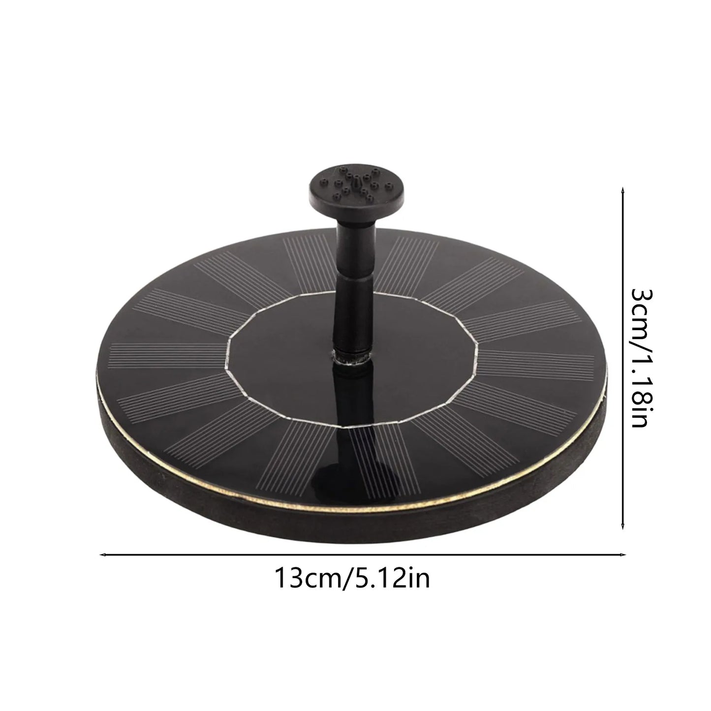 Solar Fountain Pump Floating Solar Panel Bird Baths Water Fountain with 4 Nozzles For Garden Outdoor Water Pool Pond Decor