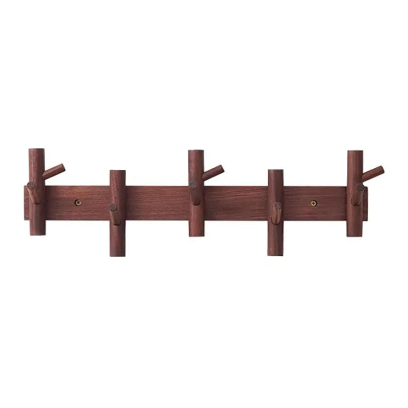 Creative Clothes Hanger Foyer Entrance Wood Hangers Multifunctional Bag Key Coat Hook Wall Mount Coat Racks Hanging Organizers