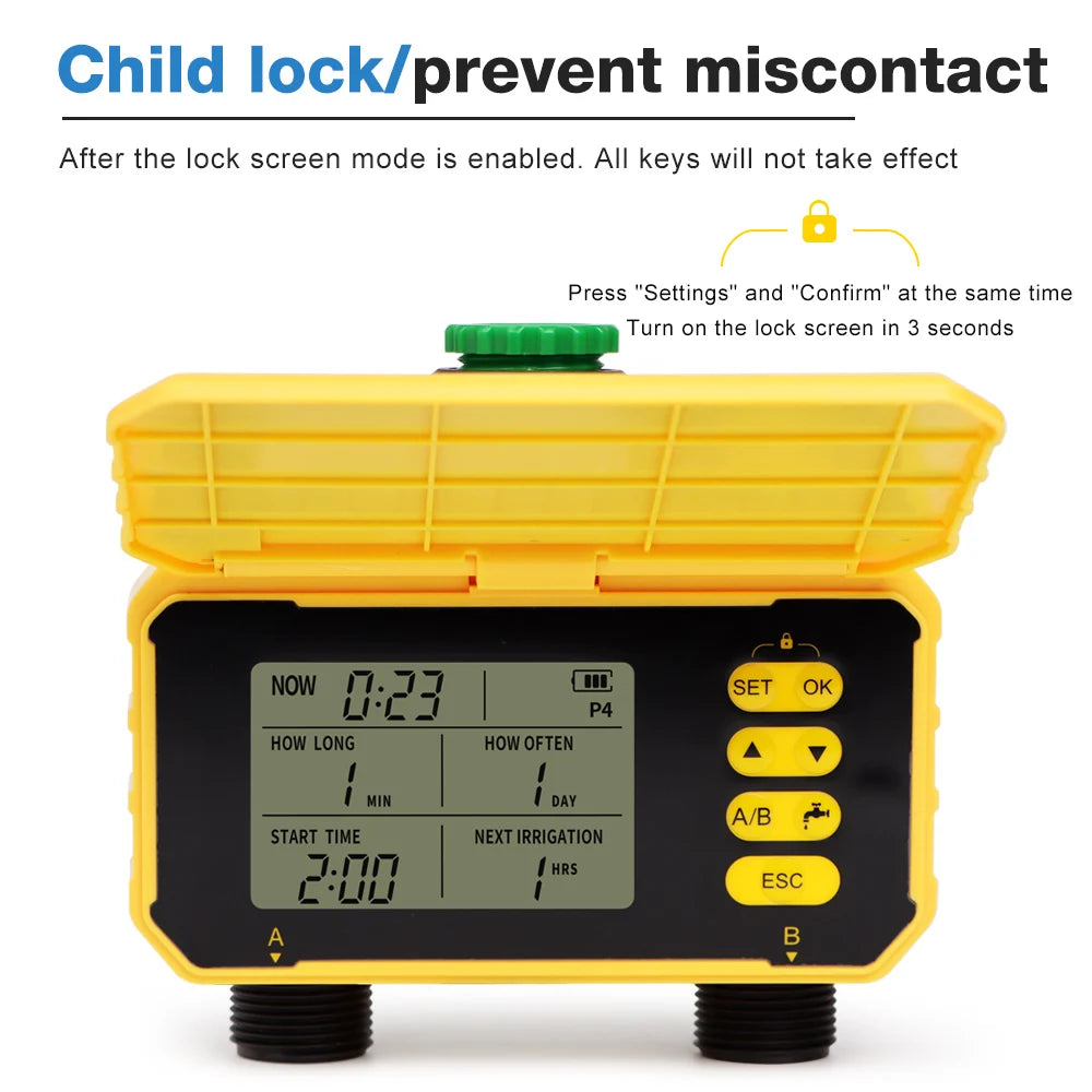 WIFI Smart Garden Water Timer Solar Charging Automatic Sprinkler Timing Outdoor Farm Drip Irrigation Controller with Rain Sensor