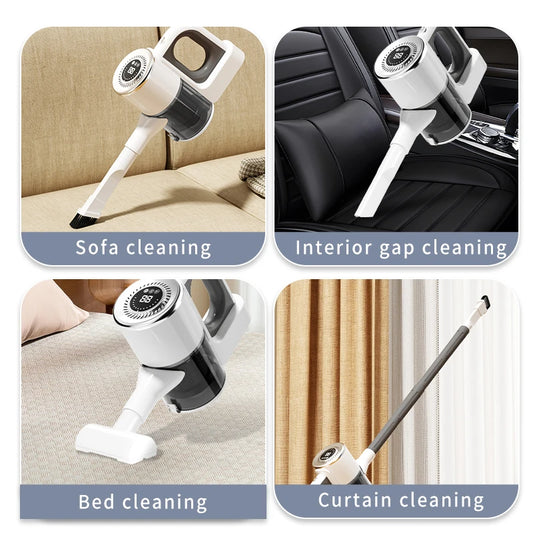 Multifunction Wireless Handheld Vacuum Cordless Handheld Vacuum Chargeable Auto Vacuum for Home & Car & Pet Mini Vacuum Cleaner