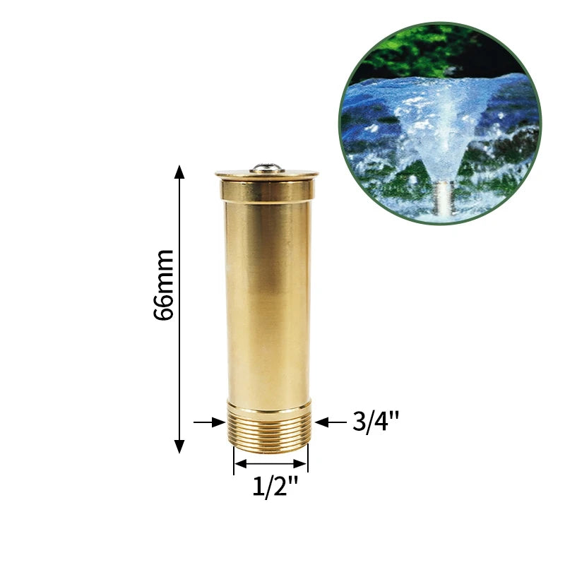 Pool Decorative Fountain Nozzle Water Fountain Stainless Steel Brass Sprinkler Fountain Nozzle Outdoor Decorative Water Fountain