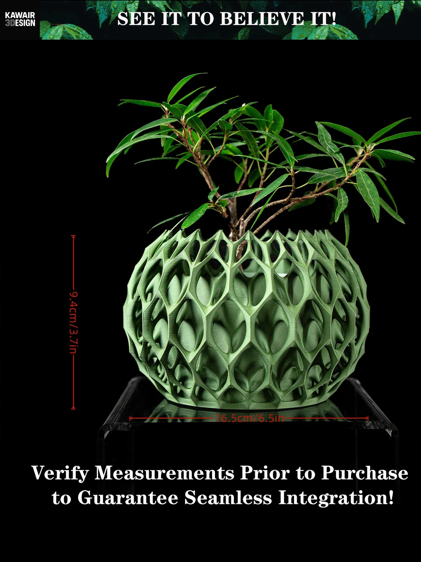 Modern Minimalist 3D Printed Plant Pot – Biodegradable Flower Planter for Home Decor, Eco-Friendly Sustainable Gift (Invader)