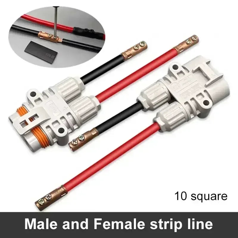 120A 1200V Waterproof Male Female Connector 10mm2 Big Current Parking Air Conditioner Plug Electric Forklift Generator Connector