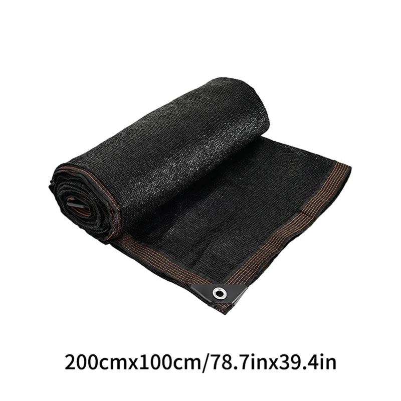 Black Shading Net Anti-UV Sunshade Cloth Outdoor Swimming Pool Cover Sunshade Mesh Garden Plants Balcony Patio Car Canvas Awning