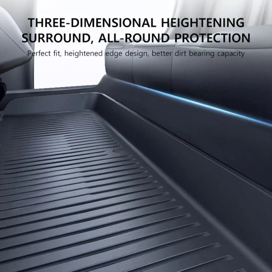 Floor Mats For Tesla Model Y 2025+ Juniper TPE All-Weather Waterproof Trunk Mat Liner Non-Slip Car Interior Protection