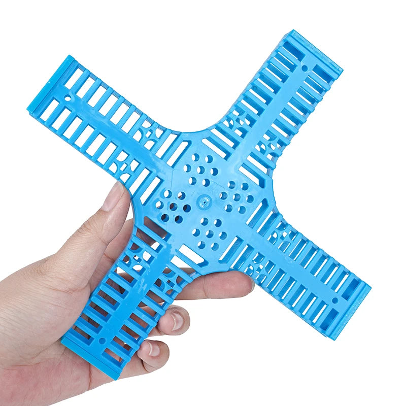 10/20Pcs Beekeeping Transport Cages Yellow Bees Queen Post Room Cage Plastic Cross King Prisoner Queen Bee Cage Apiculture Tools