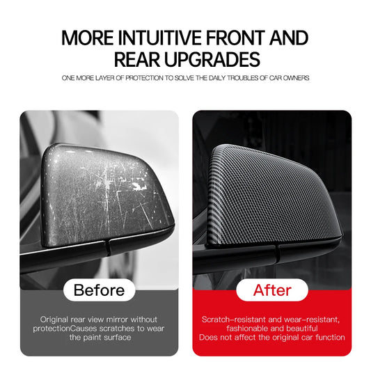 Tesla Model 3/Y ABS Carbon Fiber Look Side Rearview Mirror Cover