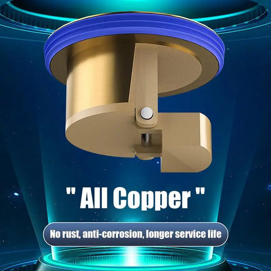 Drain Backflow Preventer Deodorizing Brass Drain Core With Smell Blocker Effective Drain Stopper Easy Installation Automatic