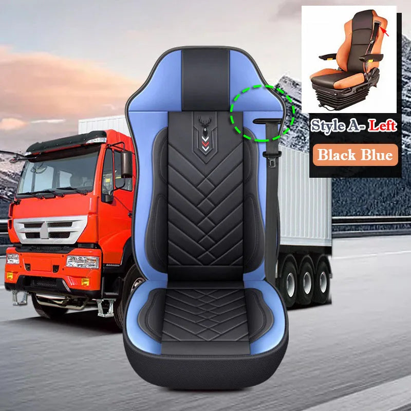 BIg Truck Lorry Bus Auto Seat Cushion Cover Leather Seat Cover All Inclusive for SITRAK SCANIA Volvo Benz Renault DAF IVECO Hino