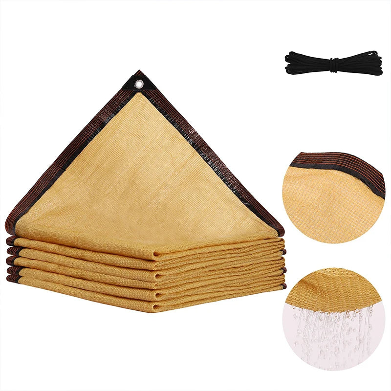 Outdoor Shade Mesh Shading Garden Accessories Privacy Fence Terrace Shadow Decoration Car Sunshade Sails Tent Camping Decor Home