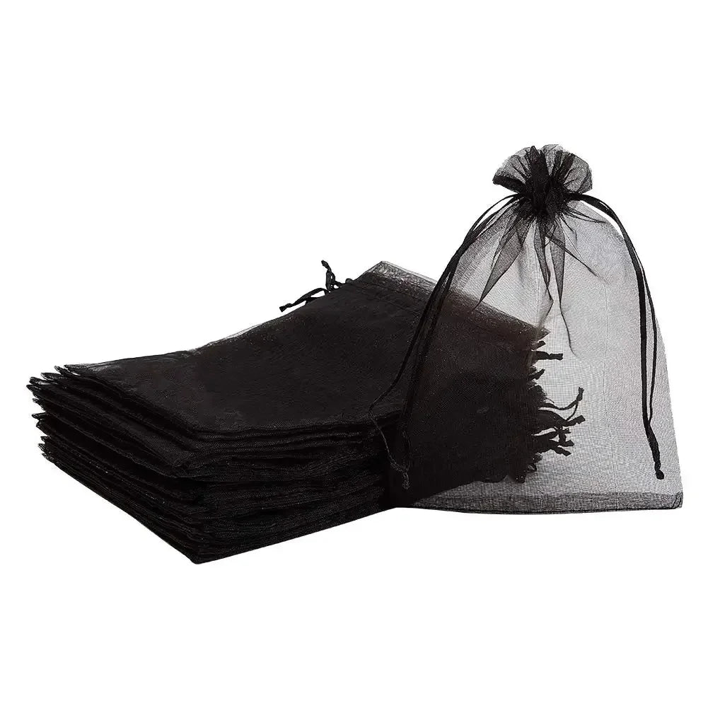 50/100Pcs Fruit Grape Protection Bags With Drawstring Garden Mesh Netting Bags Plant Cover Mesh Bag for Fruit Flower Vegetables