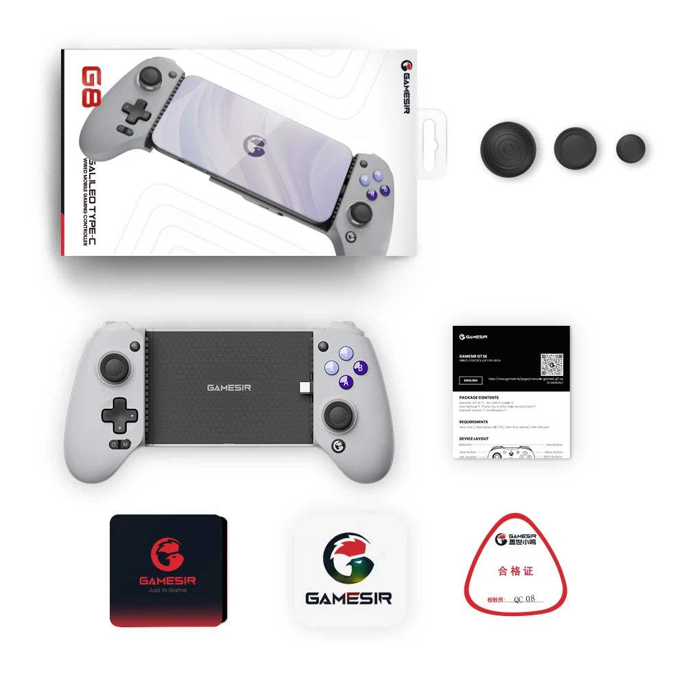 GameSir G8 Galileo Mobile Gamepad | Hall Effect Joystick for iPhone 15 & Android Cloud Gaming