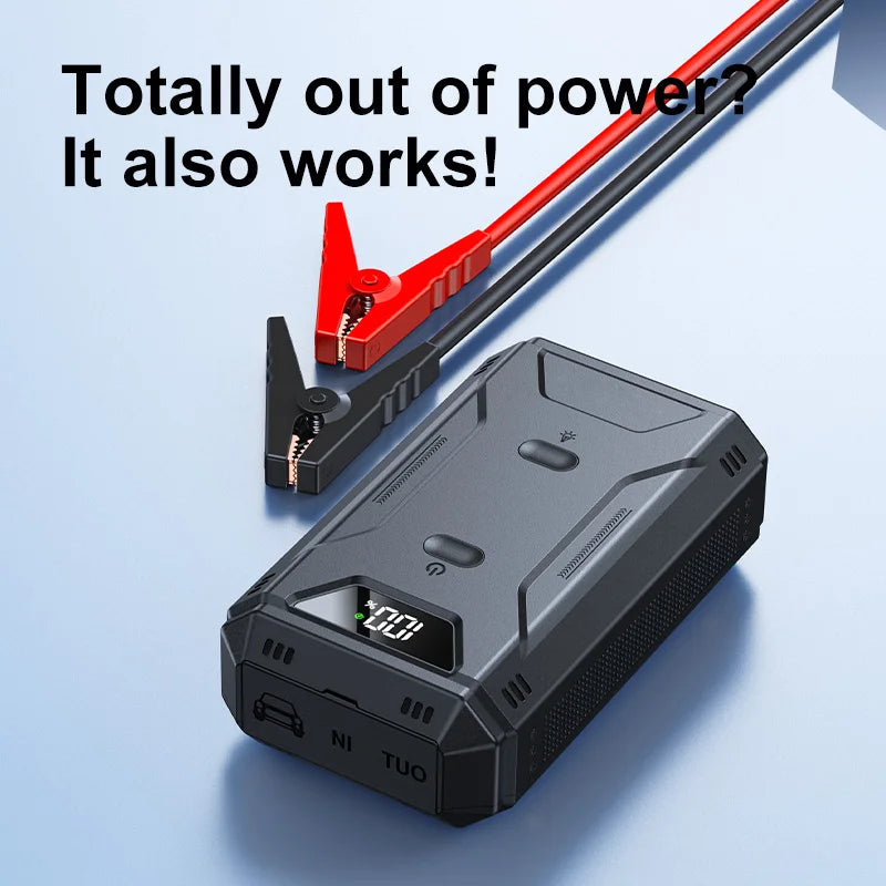 Car Battery Jump Starter Digital Display Portable Car Battery Booster