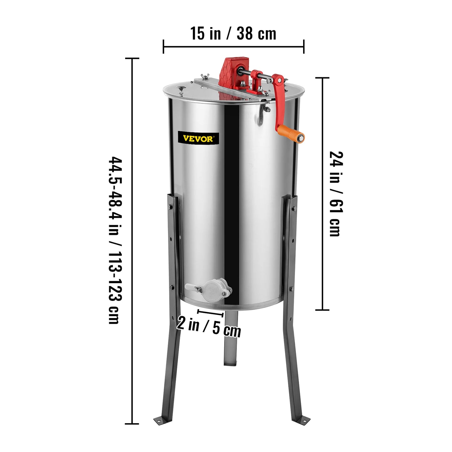 SucceBuy Honey Extractor 2 3 4 Frame Manual Electric Stainless Steel Honeycomb Spinner Crank Centrifuge Beekeeping Equipment