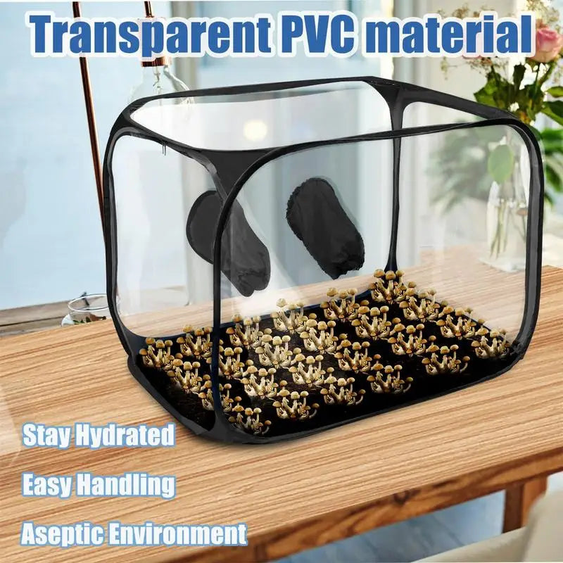 Mushroom Planting Bags Still Air Box Mushroom Tent Propagation Stations Visible Planting Tents Horticulture Supplies For Garden