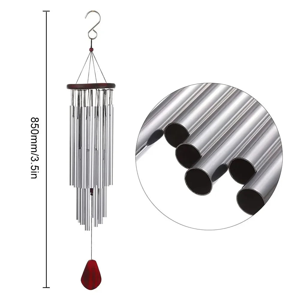 27 Tubes Outdoor Pendant Anti-rust Outdoor Decoration Wind Bell Multi-tube Wind Chime Fashion Pendants Indoor Pathway Home Decor