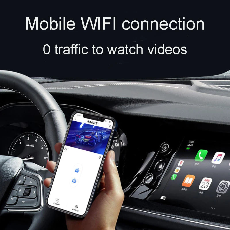 4 Channel Hidden Dash Cam with APP 4K HD Night Vision 24/7 Parking Mon