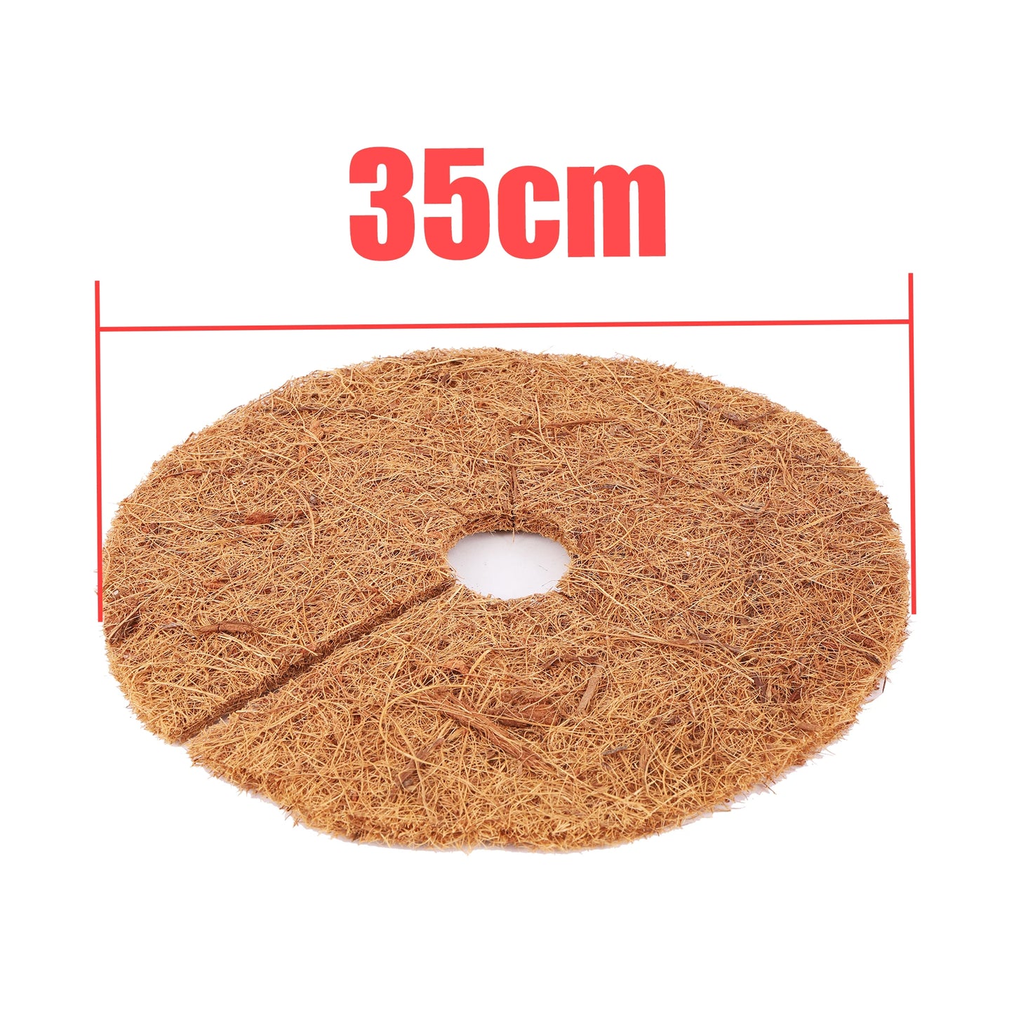 Natural Coconut Fiber Tree Mulch Mat Cover Protector 25/30/35/40cm Flower Pot Disc Pad Weed Control Warm Moisture Cushion
