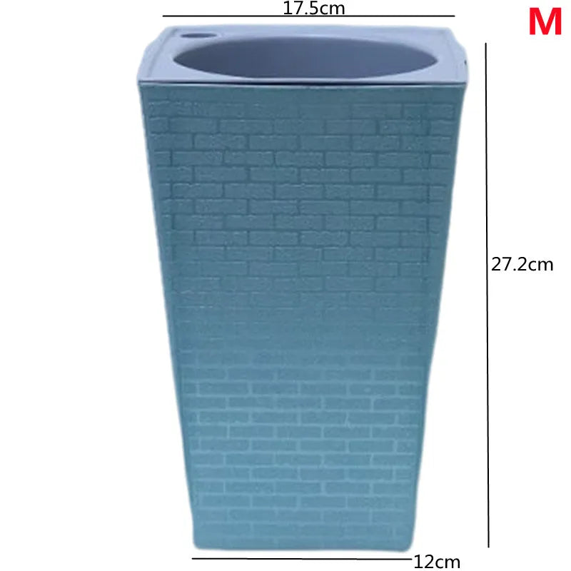 Self Watering Planter Handmade Self Watering Plant Flower Pot With Water Container Modern Flowerpot Plastic Planter Garden Decor