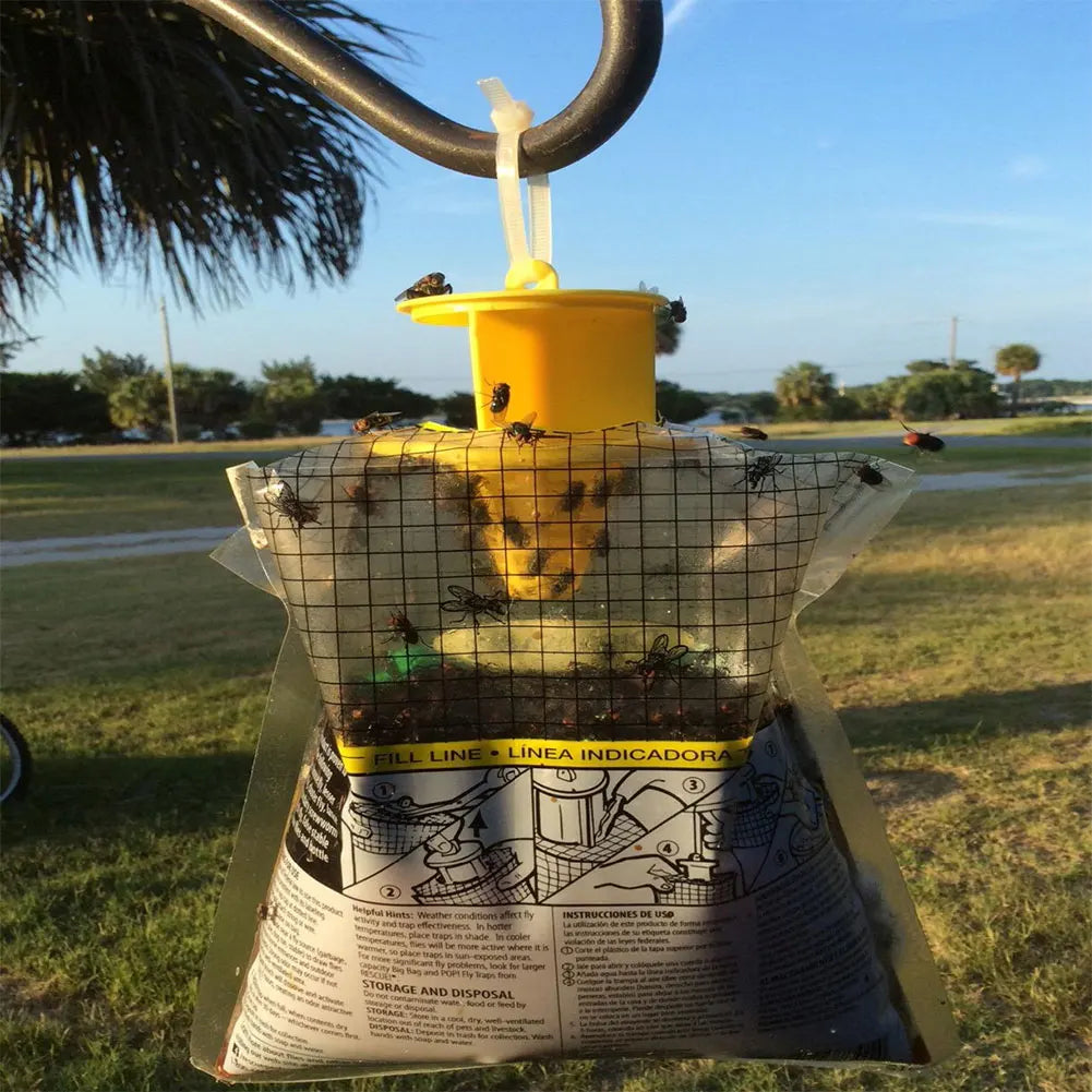 1-30Pcs Hanging Fly Trap Disposable Fly Catcher Bag Mosquito Trap Catcher Fly Wasp Insect Bug Killer Flies Trap for Outdoor