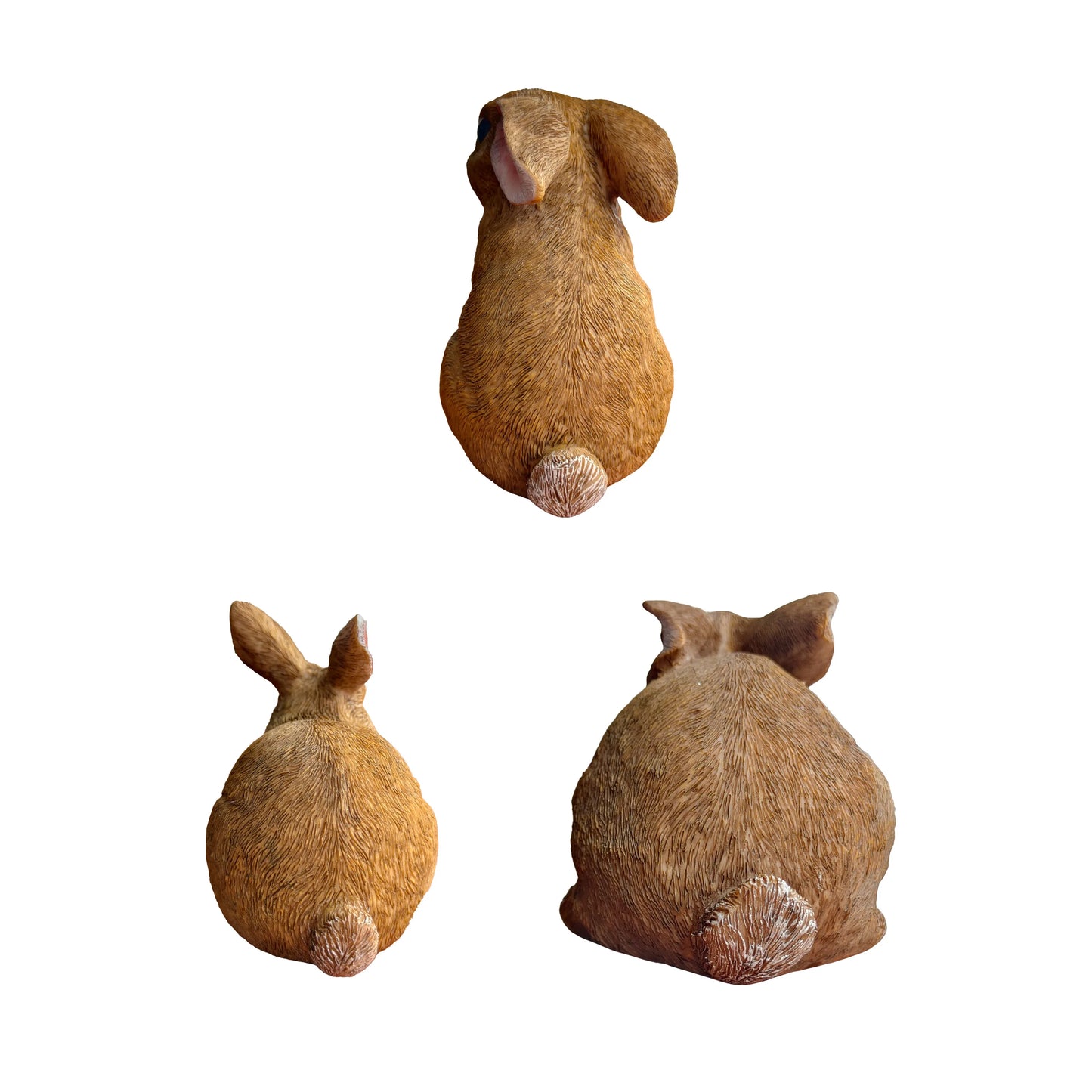 Bunny Decor Yard Decorations Outdoor Set of 3, Bunny Decorations for Home Garden Outdoor Statues, Easter Bunny Table Funny Garde