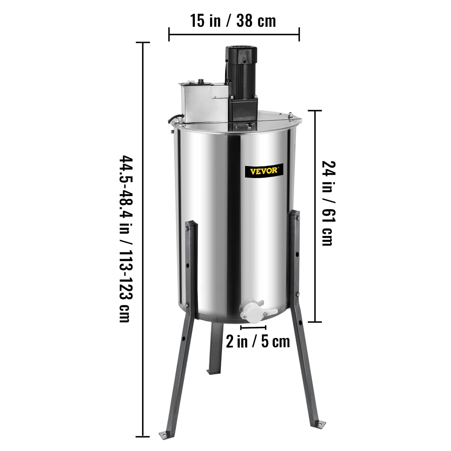 SucceBuy Honey Extractor 2 3 4 Frame Manual Electric Stainless Steel Honeycomb Spinner Crank Centrifuge Beekeeping Equipment