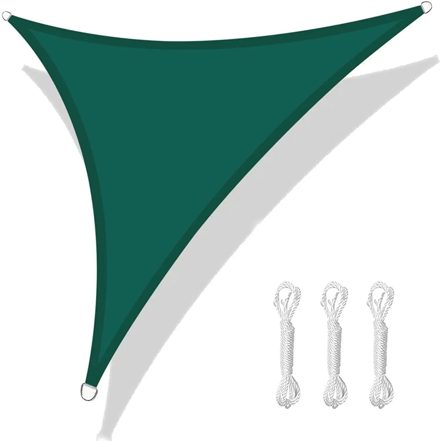5/3.6/3/2M Triangle Shade Sail Waterproof Sunshade Sail Canopy 98%UV Block Awning with Free Rope for Garden Patio Pergola Gazebo