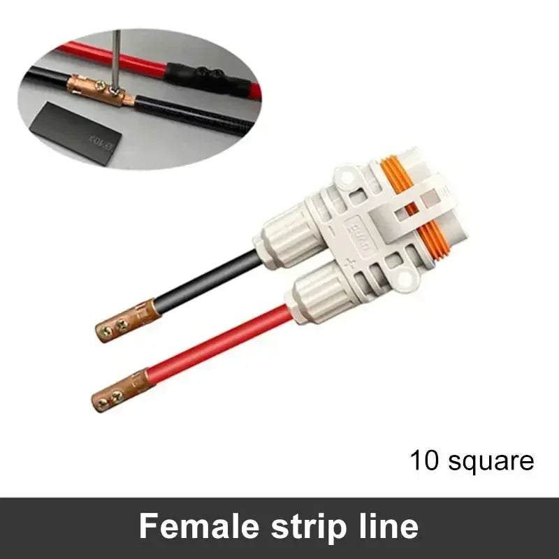 120A 1200V Waterproof Male Female Connector 10mm2 Big Current Parking Air Conditioner Plug Electric Forklift Generator Connector